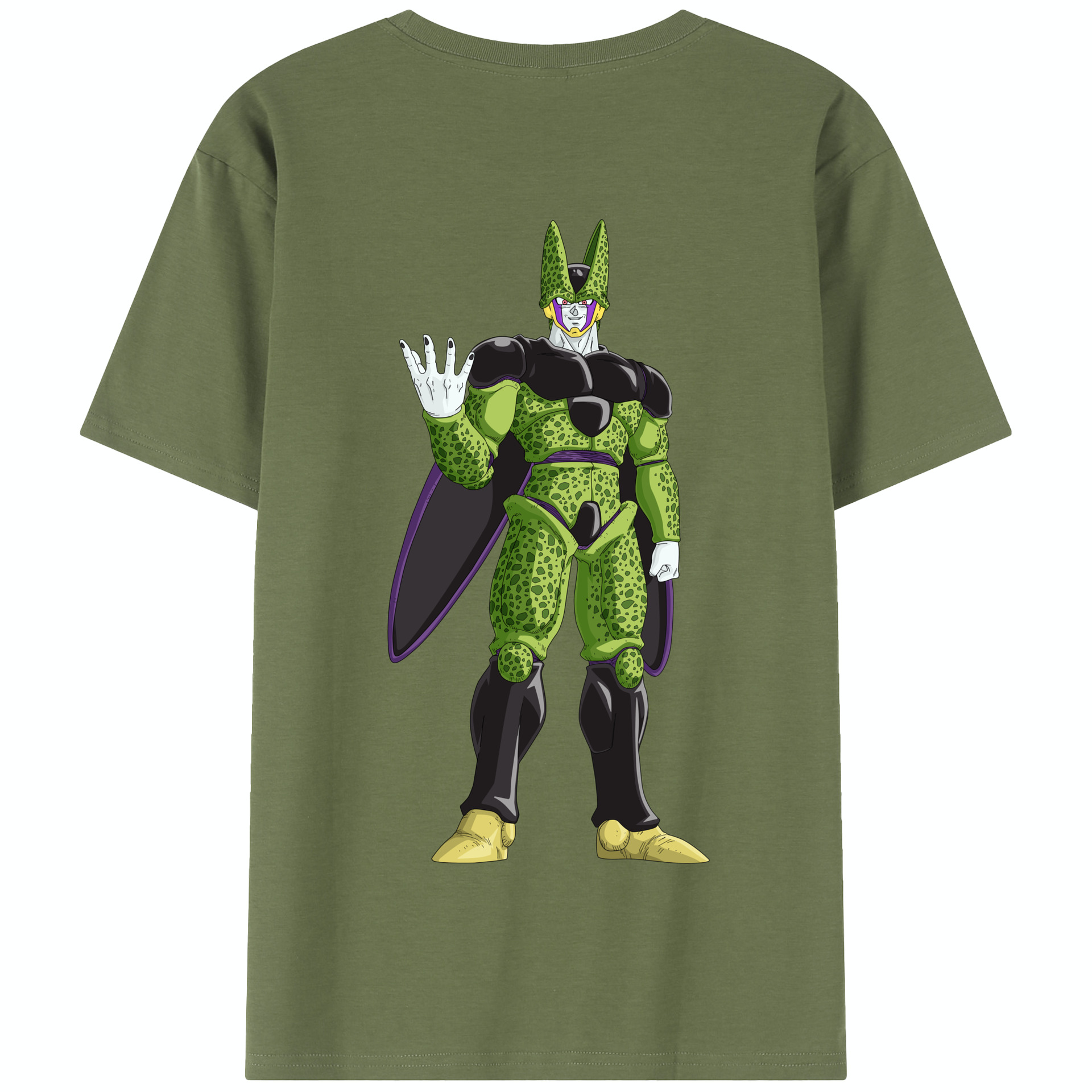 （画像用） ドラゴンボール セル DRAGON BALL Cell 綿100％半袖Tシャツ（背面プリント）
